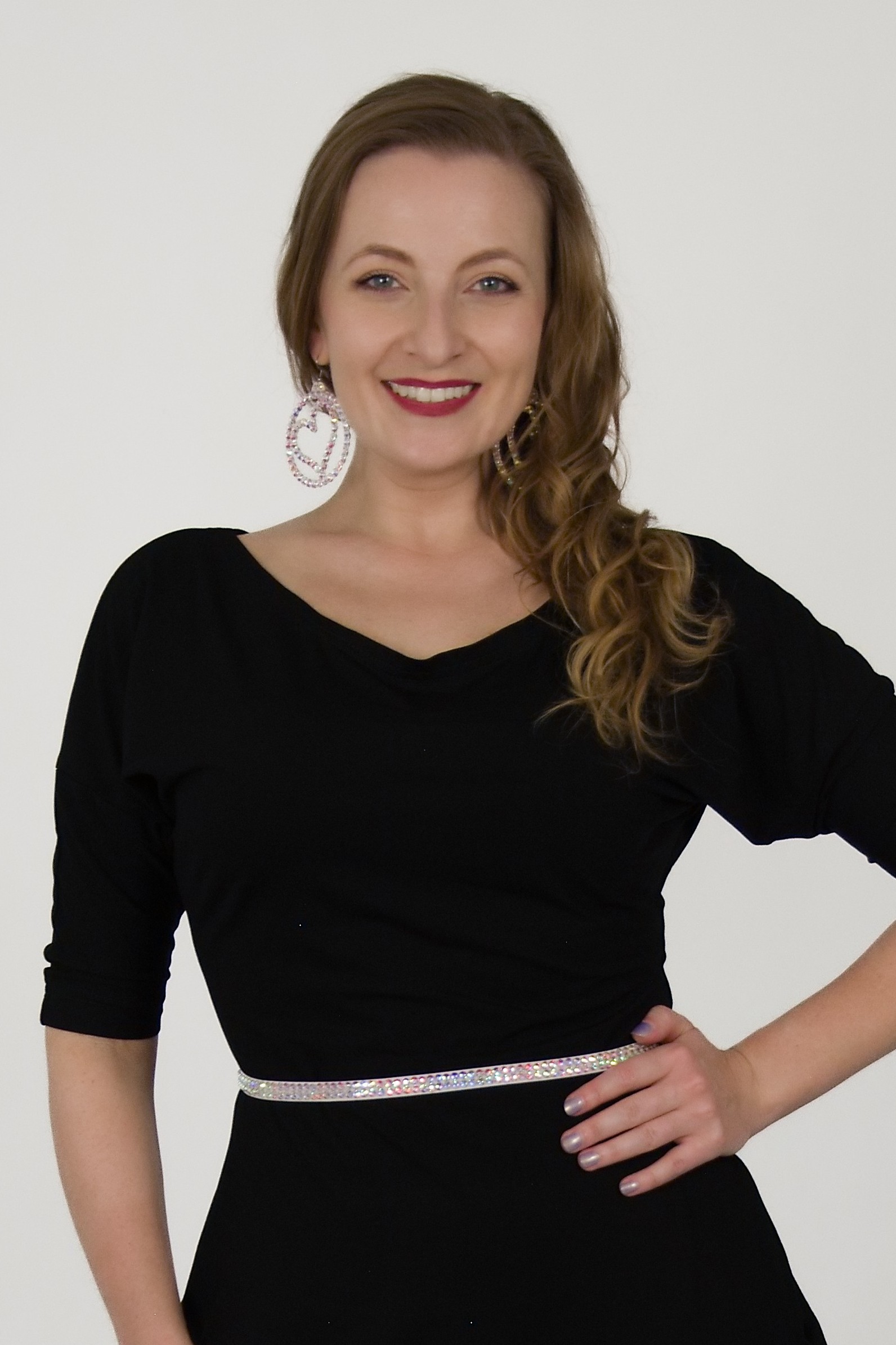 Třpytivý pásek do pasu - tenký