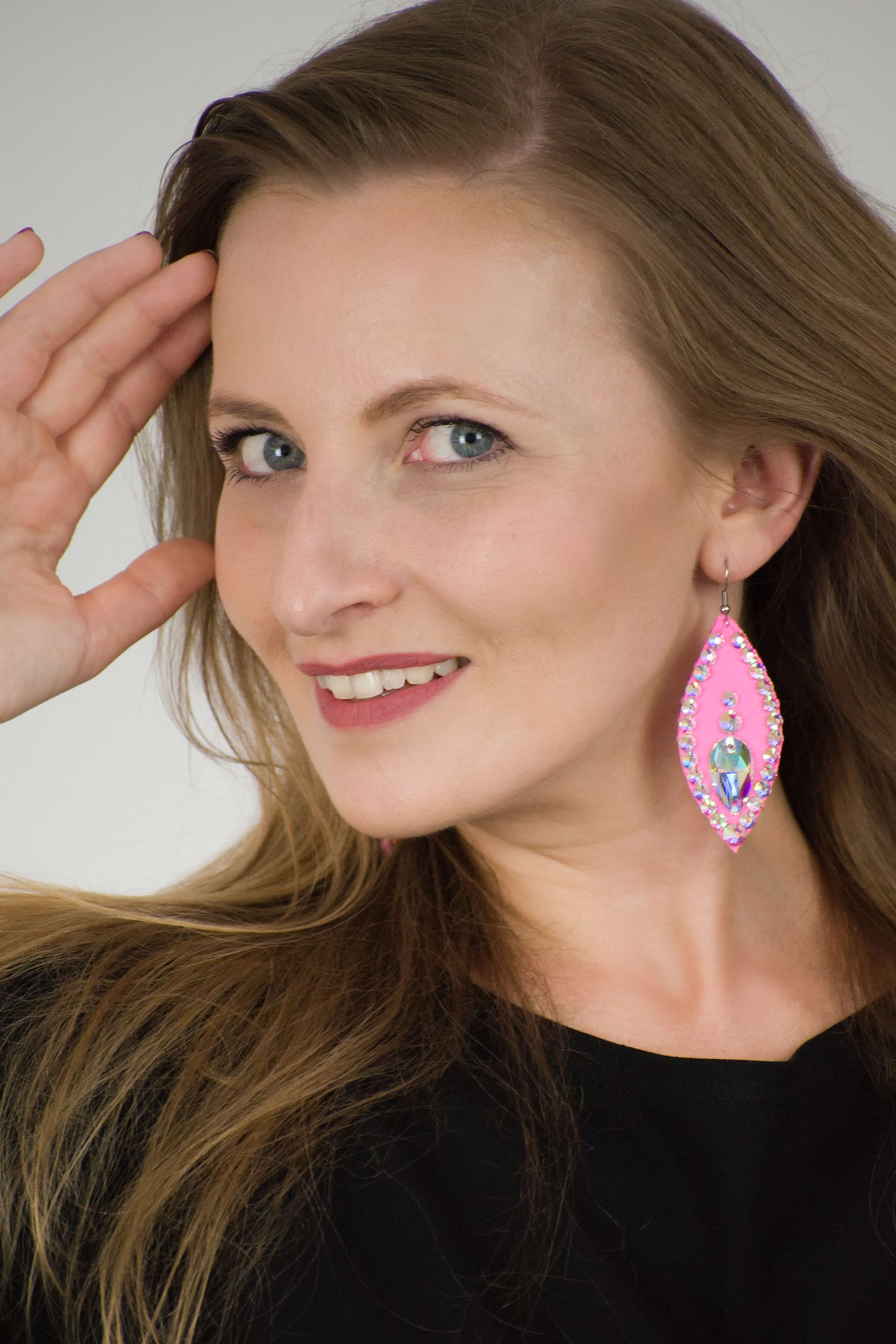 Náušnice PŘÁTELSTVÍ - světlá růžová