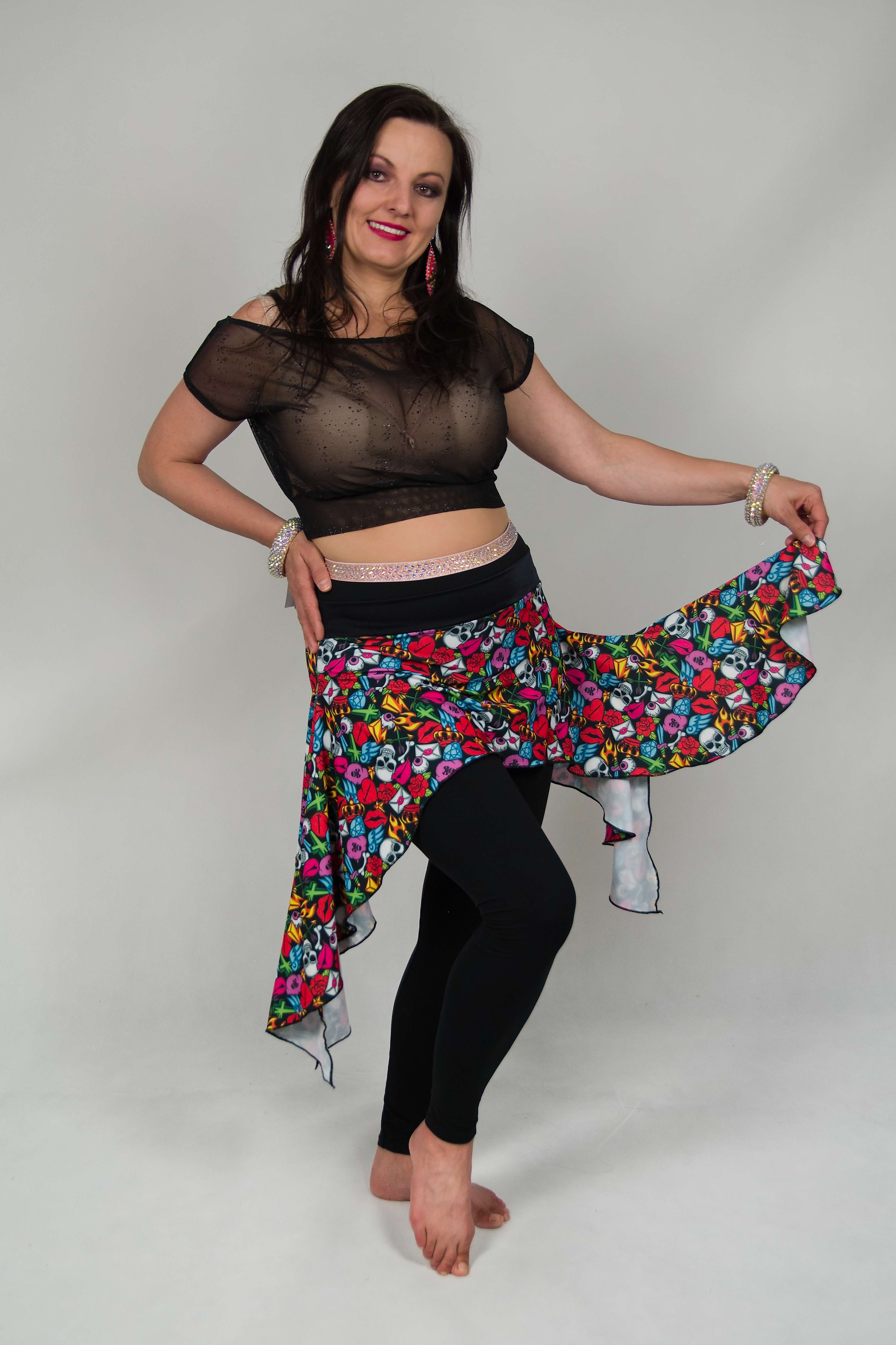 Lebková tréninková taneční sukně