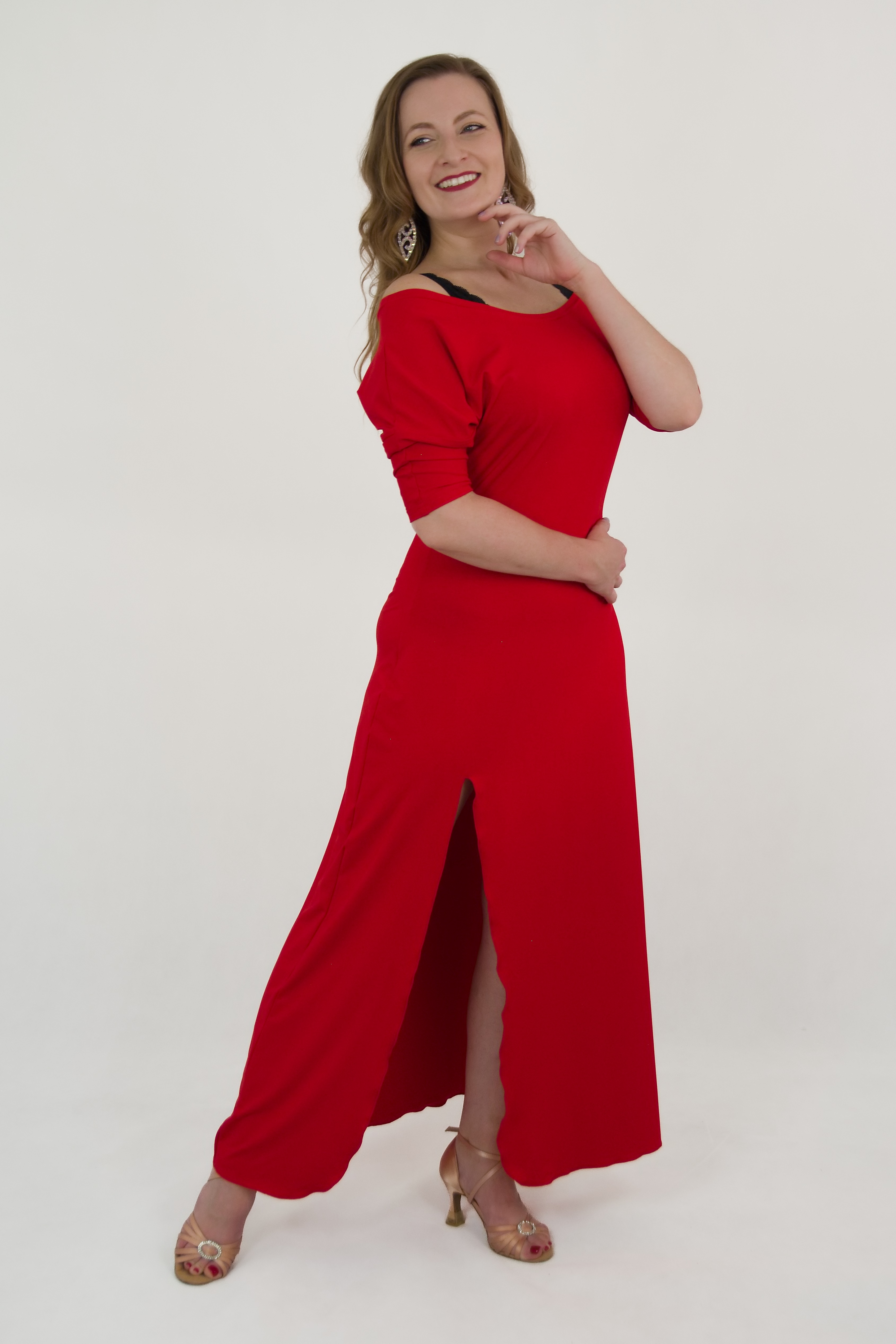 JSEM BOŽSKÁ - šaty dlouhé červené