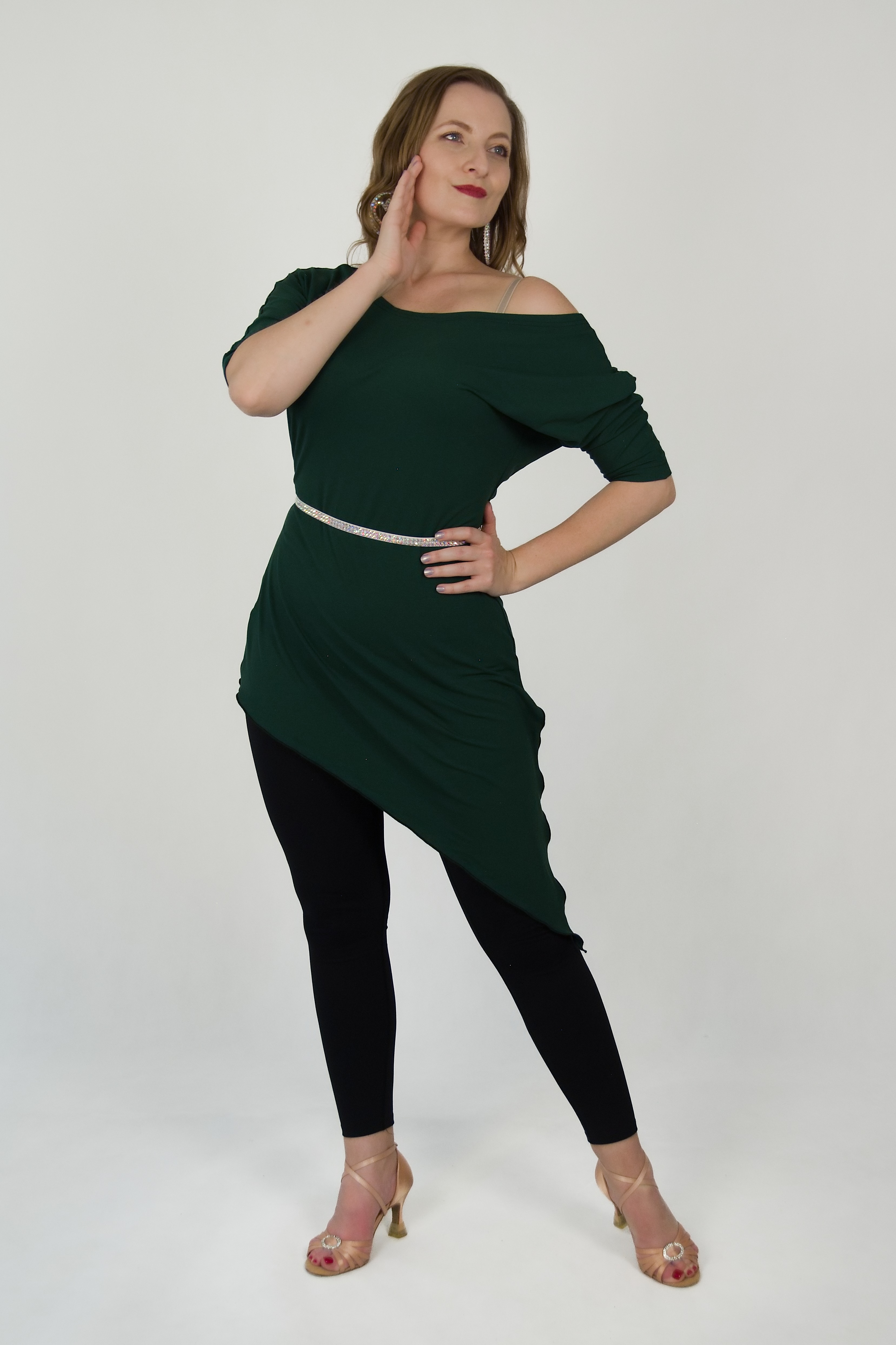 JSEM BOŽSKÁ - šaty krátké tmavozelené