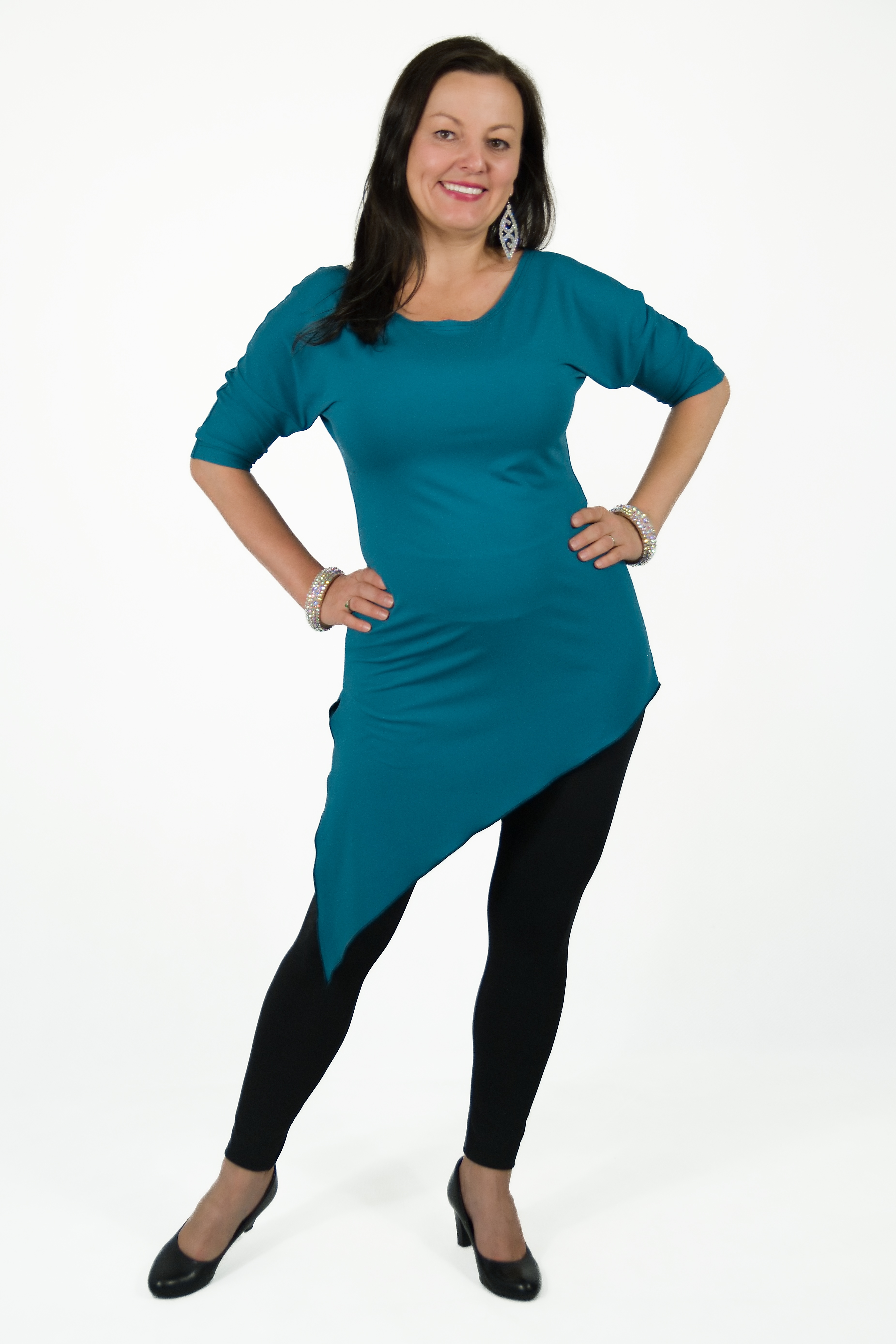 JSEM BOŽSKÁ - šaty krátké petrolejové NOVÁ BARVA