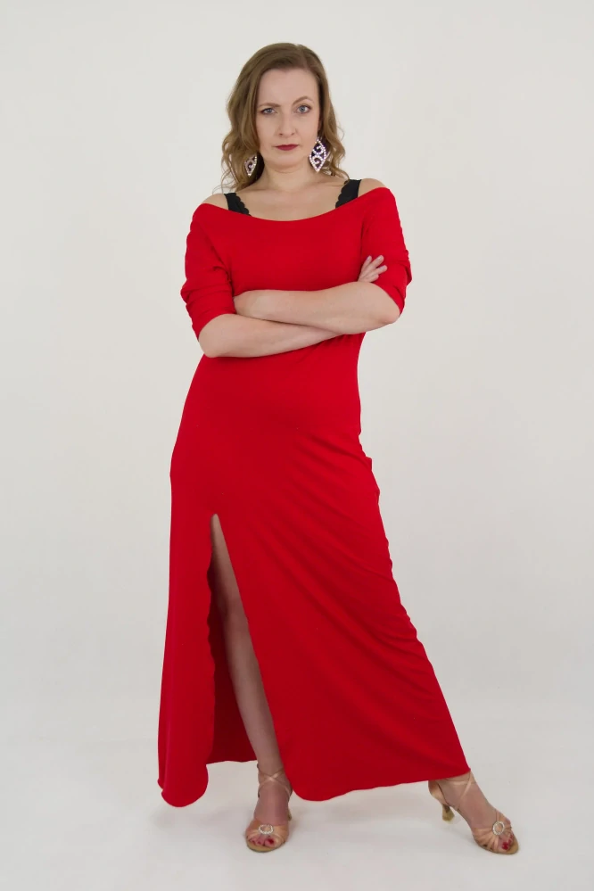 JSEM BOŽSKÁ - šaty dlouhé červené