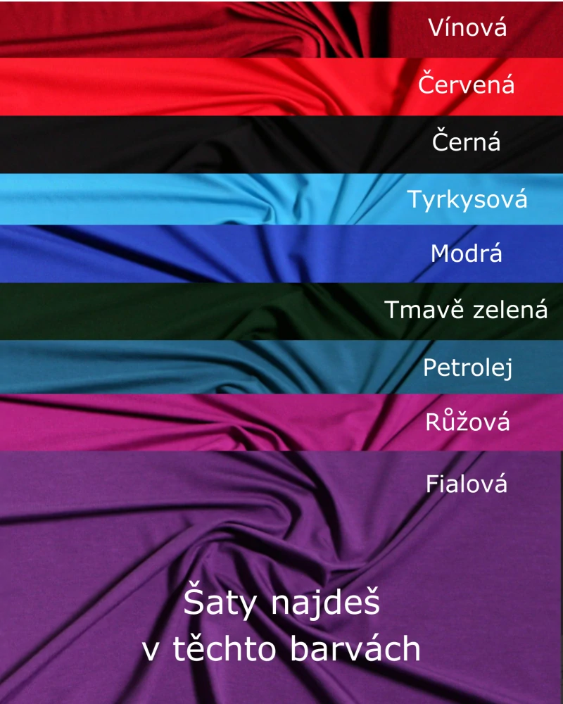 JSEM BOŽSKÁ - šaty dlouhé černé