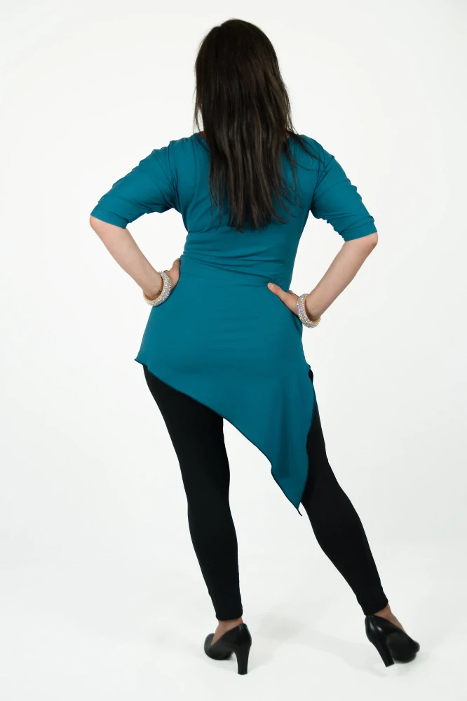 JSEM BOŽSKÁ - šaty krátké petrolejové NOVÁ BARVA