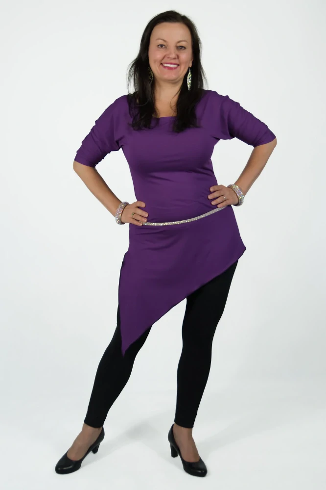 JSEM BOŽSKÁ - šaty krátké fialové NOVÁ BARVA