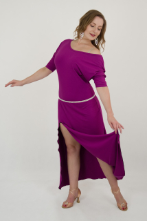 JSEM BOŽSKÁ - šaty dlouhé růžovofialové